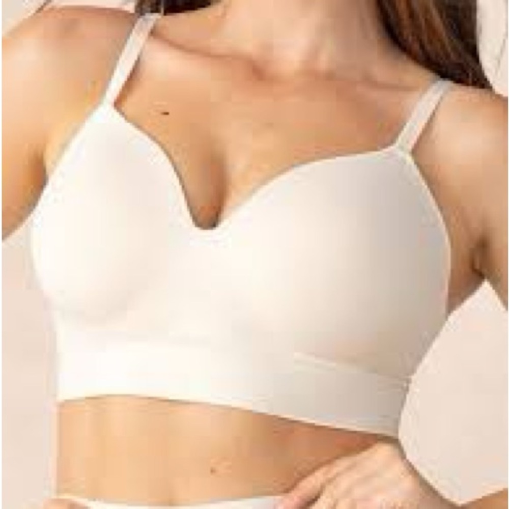 Seamless Light Beige T-Shirt Bra with Light Support